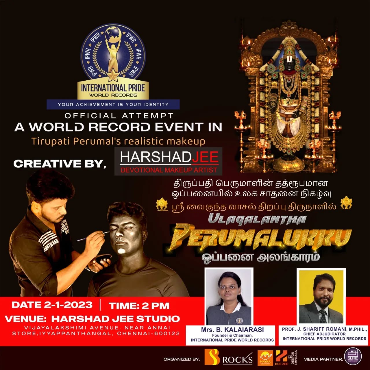 Tirupati Perumal's Realistic make up